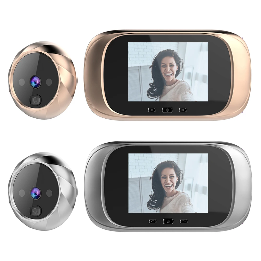 2.8 inch LCD Color Screen Digital Doorbell Smart Electronic Peephole Night Vision Door Video Camera Viewer Outdoor Door Bell