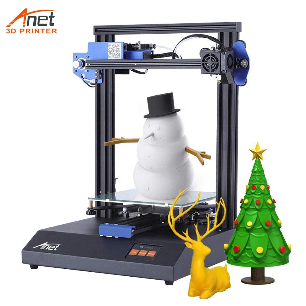 

New Hot Anet ET4X ET4X-R 3D Printer Prusa Auto Loading Filament Detection Resume Printing Micro SD Card USB Connector