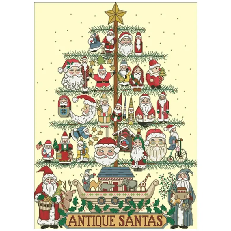 

Набор для вышивки крестиком, набор «сделай сам» с рисунком старой рождественской елки 11CT 14CT 18CT, китайские наборы для вышивки крестиком