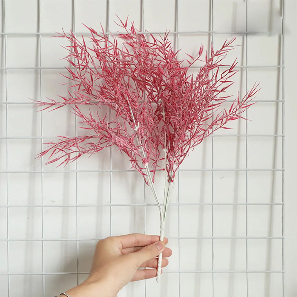 1 шт. искусственный цветок туман бамбуковая трава лист пластиковое растение