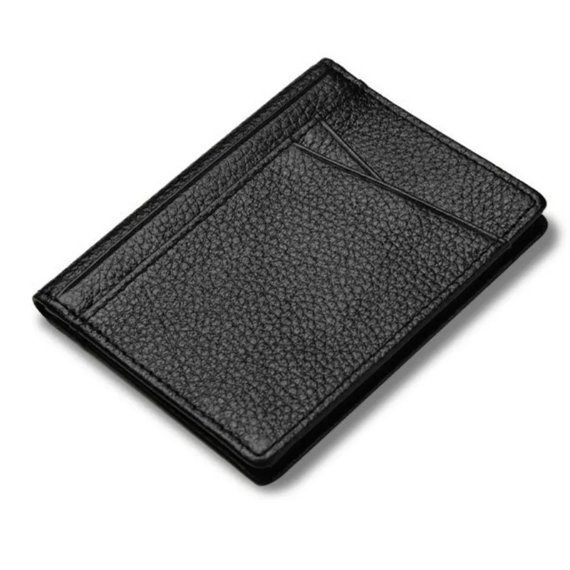 Super Slim Soft Wallet Mini Credit Card Wallet Purse Card Holders Genuine Leather Men Wallet Thin Small