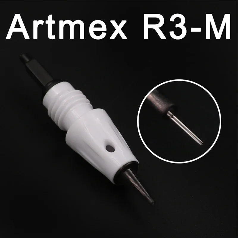 R3 Artmex МТС иголка PMU картриджи для V3 V6 V8 V9 V11 Permanente машинка для перманентного макияжа бровь, карандаш для глаз, губы ручка - Габаритные размеры: R3