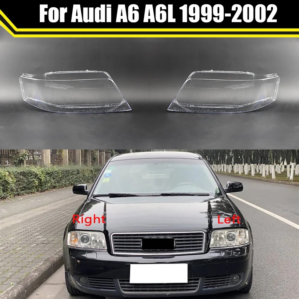 

Car Front Headlight Cover For Audi A6 A6L 1999 2000 2001 2002 Hadlamps Transparent Lampshades Lamp Light Lens Glass Shell