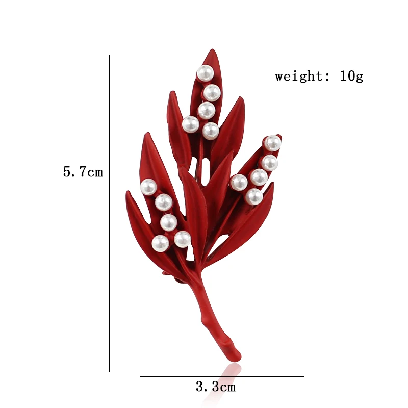 Botany 3 цвета ветки листья инкрустация круглые Броши с искусственным жемчугом для