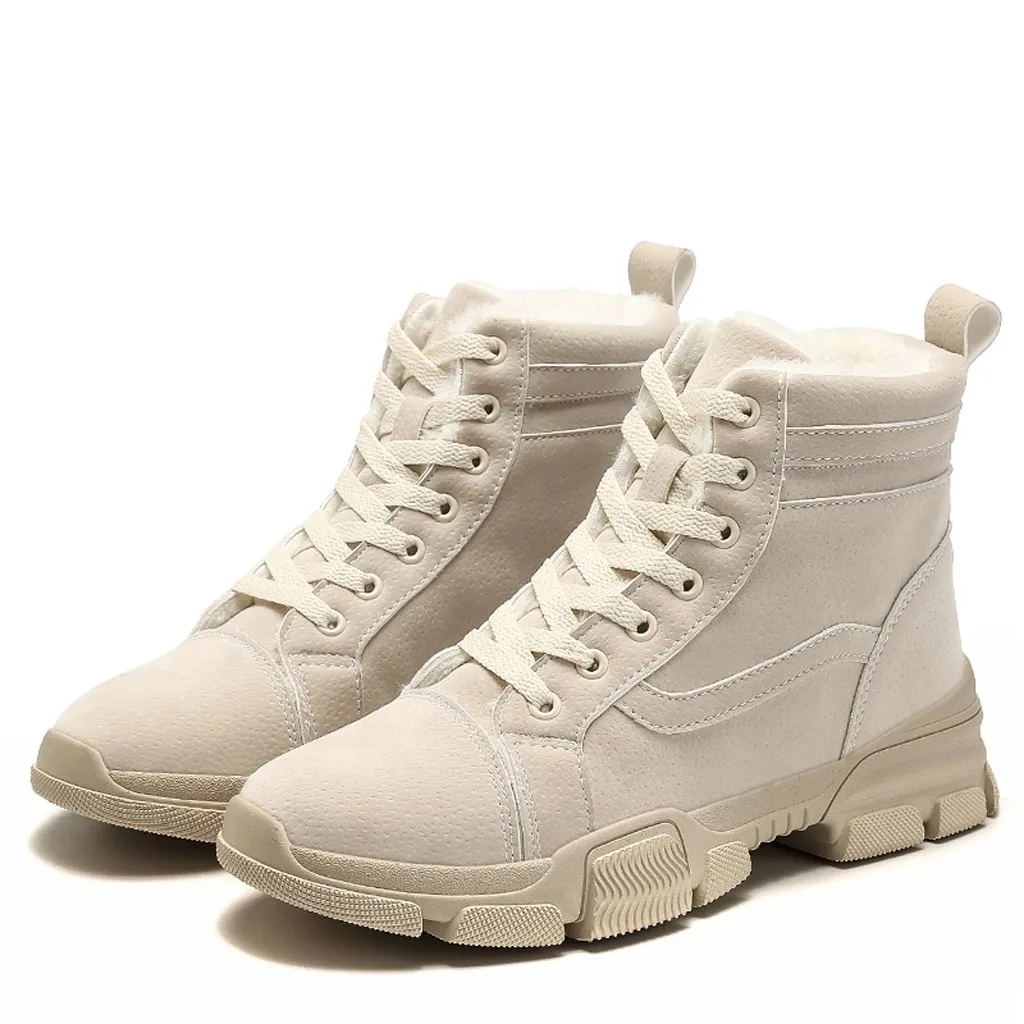 Женские зимние теплые Нескользящие ботинки обувь для женщин хлопковая с высоким