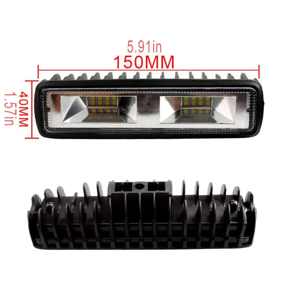 

12V-24V 48W LED Bar Offroad Spot Flood Combo For Auto Motorcycle Truck Boat Tractor Trailer Offroad LED Work Light Spotlight