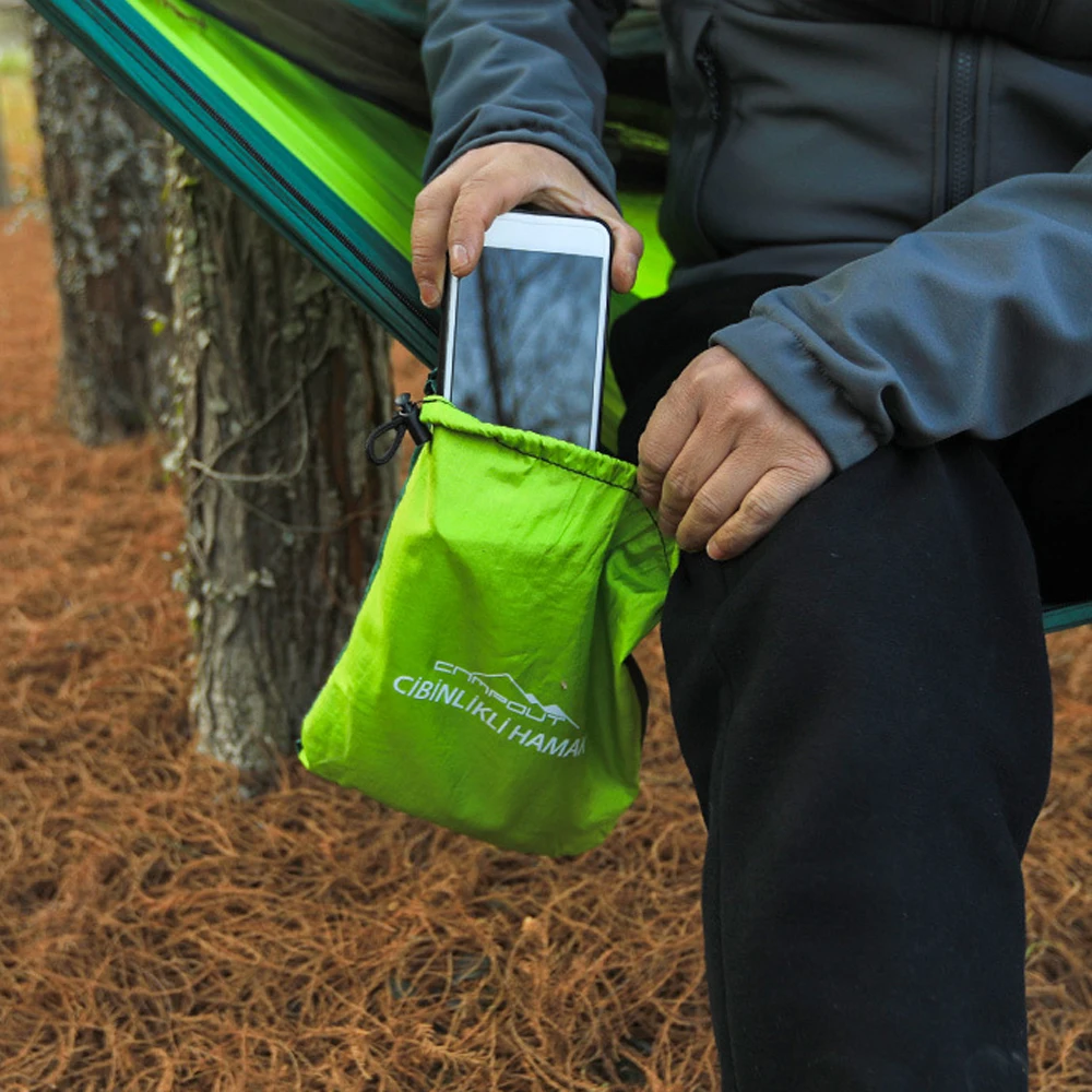 

CAMPOUT Mosquito Proof Hammocks for Outdoor Camping Anti-Rollover Swing Lift Outdoor Recreational Hangings Chair 260*140cm