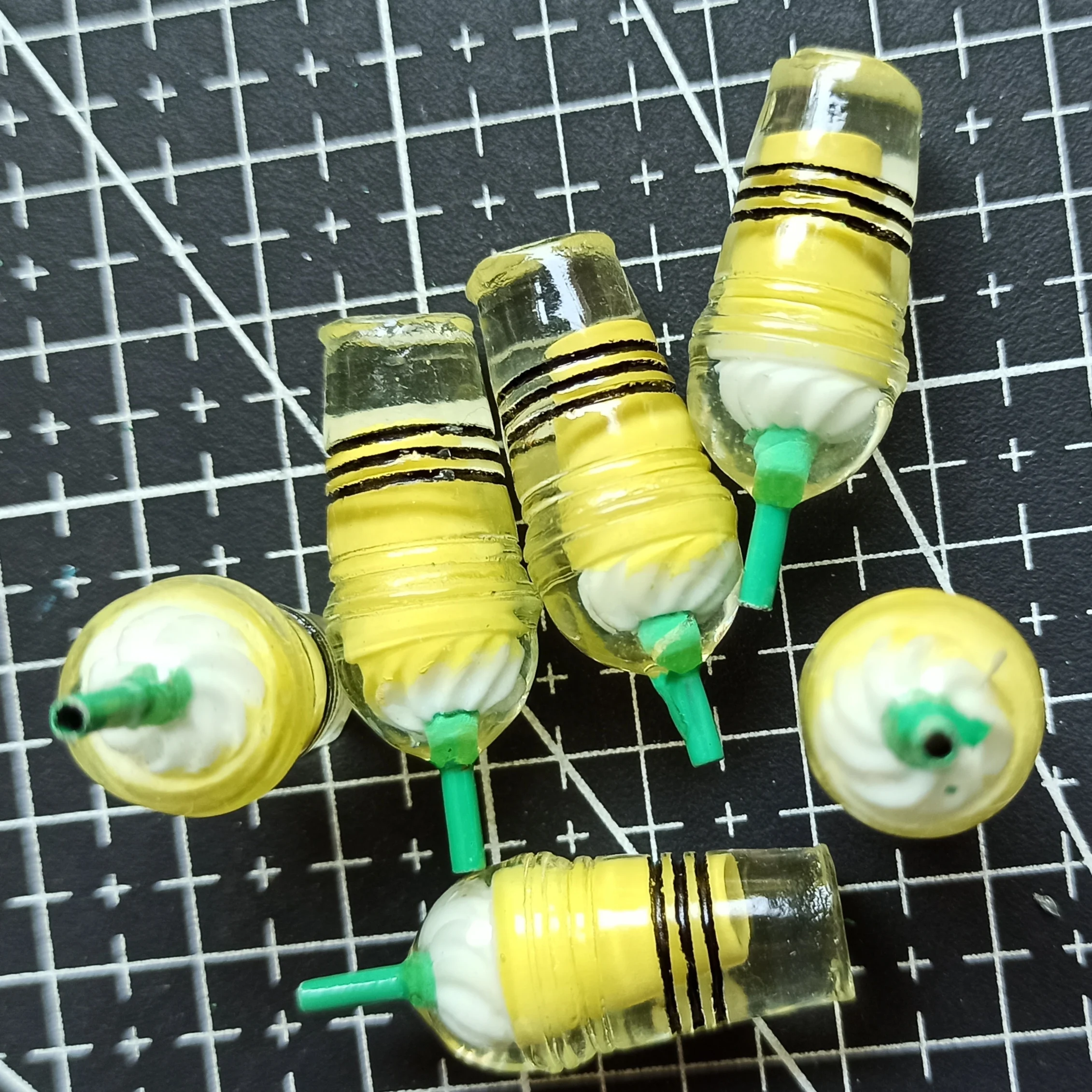 

1 шт./лот, полимерный однотонный светло-желтый леденец, 26 мм, сказочный сад, гном, мох, Террариум, ремесла, бонсай, домашний декор для DIY A032-14