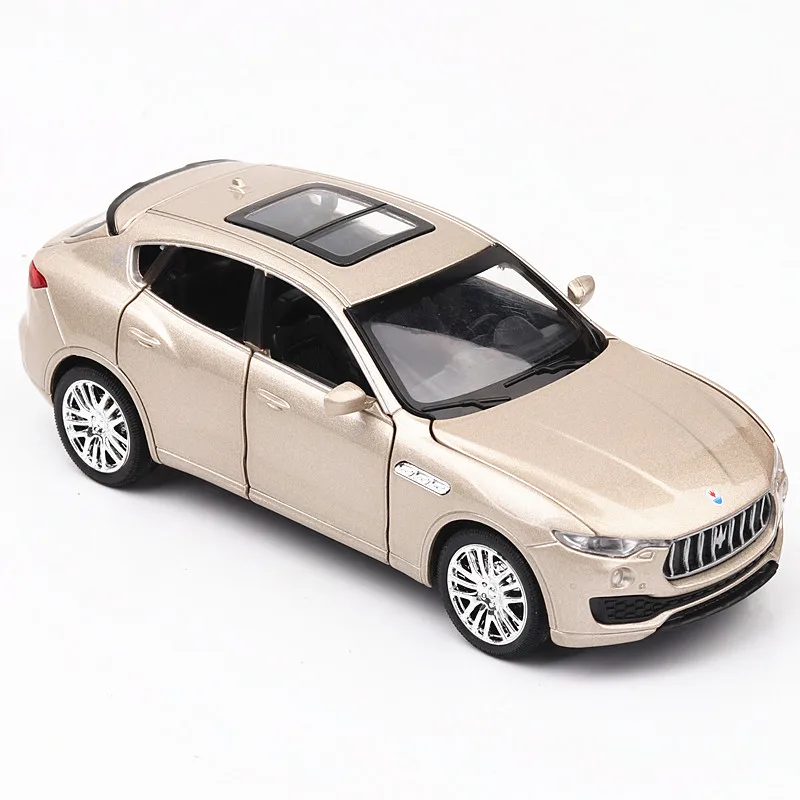 Литья под давлением 1:32 Новый Maserati levante цинковый сплав модель автомобиля звук и