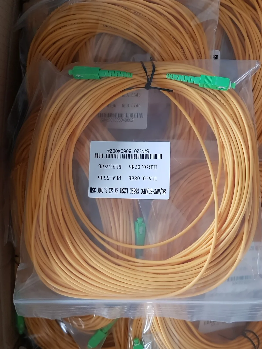 50 шт. SC APC оптоволоконный патч-корд перемычка 1/2/3 м одномодовый симплекс 3 0 мм