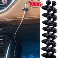 Self Adhesive Cable Manager for Car Dashboard Mobile Phone Charger Cable Line Organizer Clasp Clamp Auto Interior Accessories