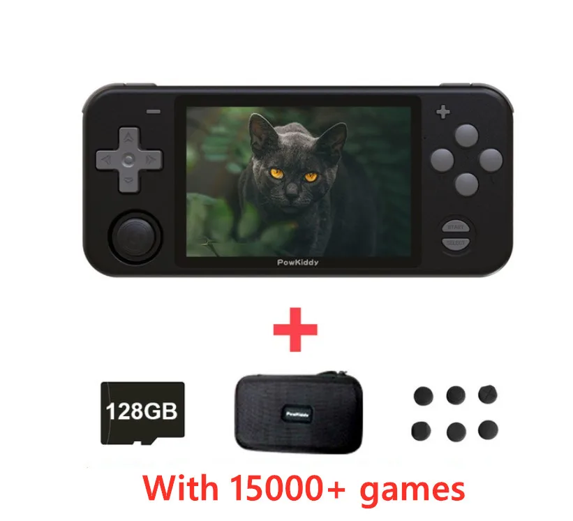 

POWKIDDY RGB10 Handheld Game Console RK3326 3.5 Inch IPS RGB10 Max 128GB 30000 Games Open Source PS N64 Retro Game Player Gift