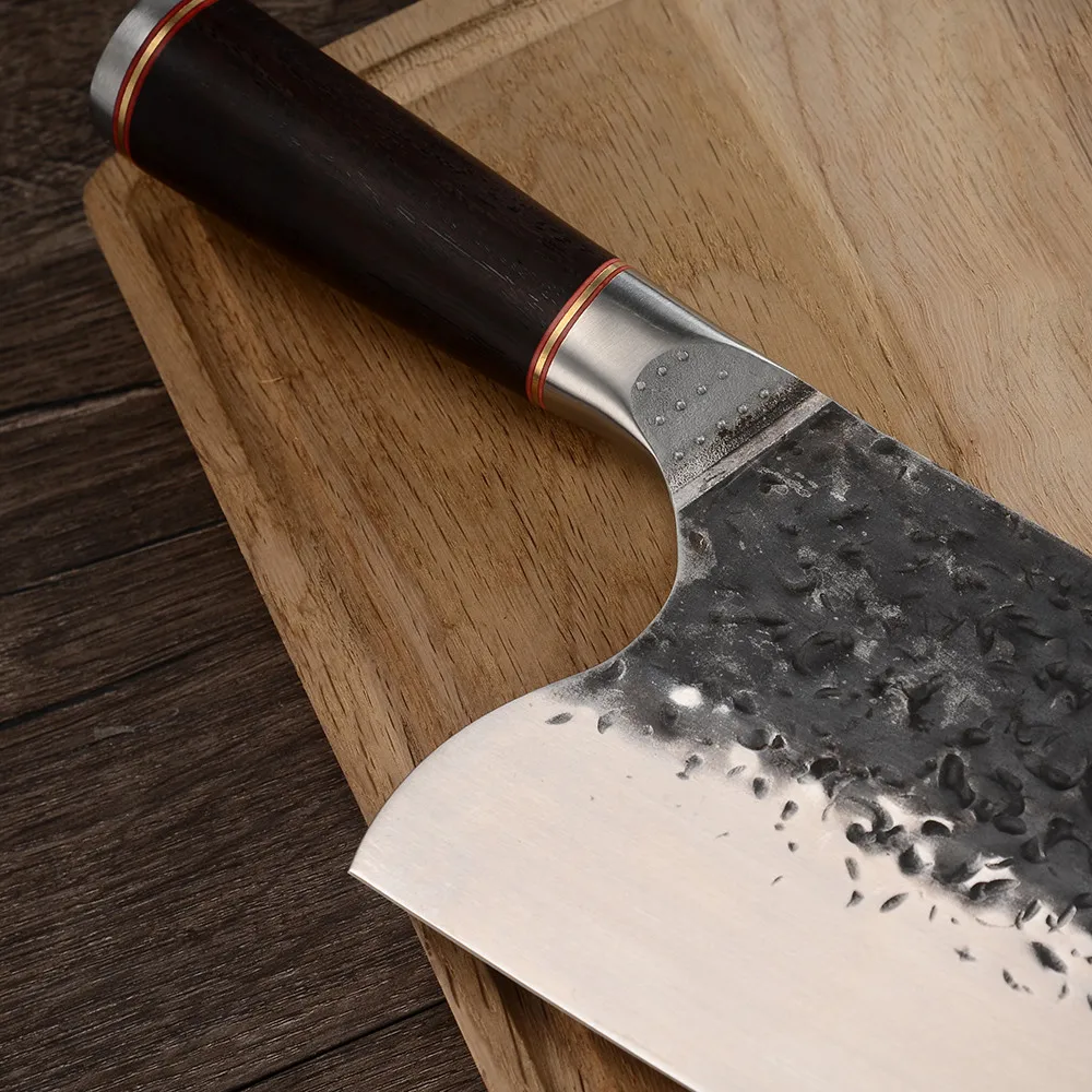 Дамасский кованый нож с широким лезвием для мясника 7 5 дюймов 5cr15 молибденовый