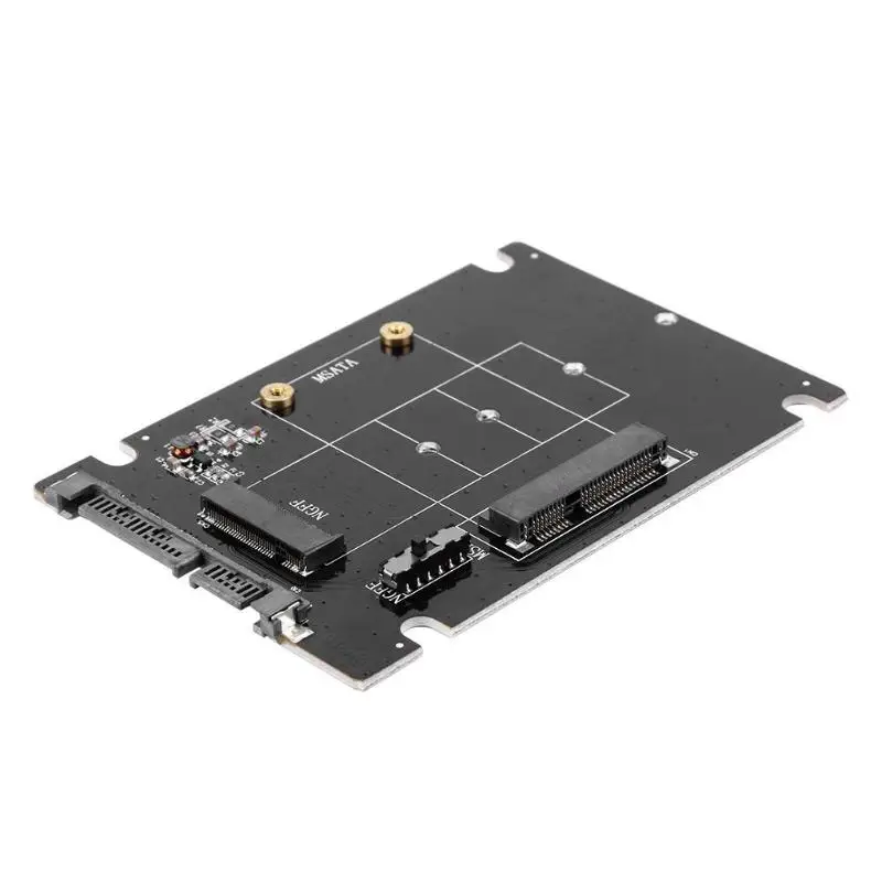 Переходник mSATA NGFF M2 на SATA переходник mSATA/NGFF SSD 2 5 дюйма адаптер Поддержка + M.2