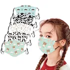 Маска детская многоразовая с принтом медведя панды PM2.5, 5 шт.