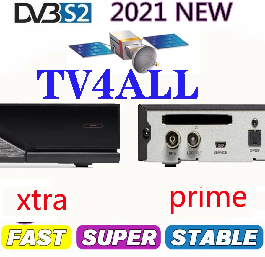 

Cccam-receptor de televisión por satélite Prime de 4/8 líneas Xtra, 6 líneas, 4/6/8 puertos, DVB-S2 HD EX2
