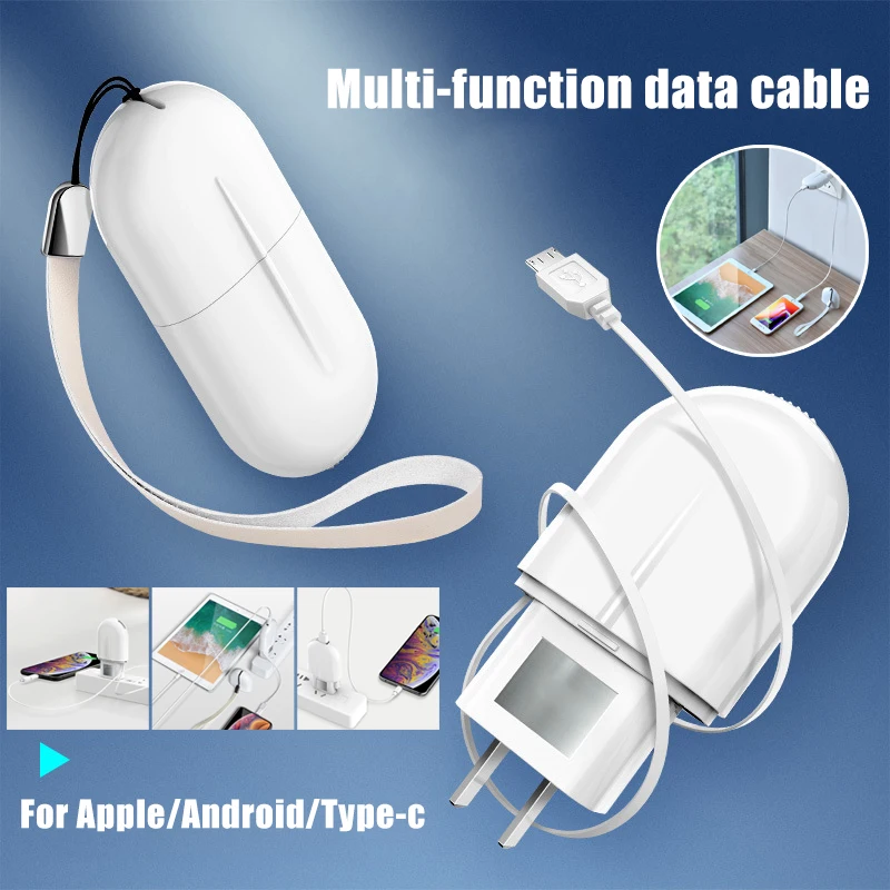 

Универсальное выдвижное зарядное устройство, портативный USB Type-C для офиса, путешествий, бытовой телефон, зарядное устройство UY8