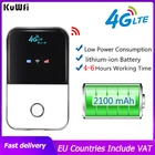 KuWFi 4G wifi роутер 150Mbps роутер wi fi с сим картой Slot Portable Mobile Wifi Hotspot For Travel Broadband Unlocked Lte modem