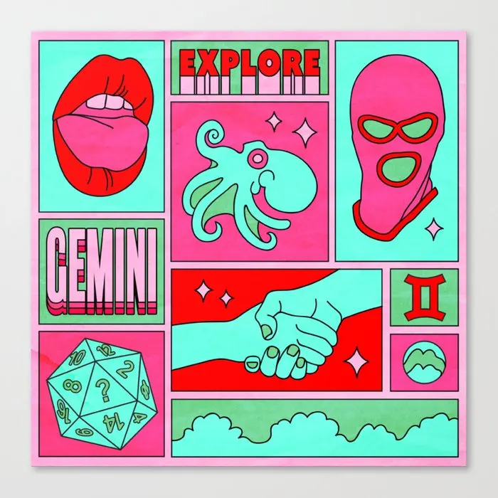 

Home Decoration Gemini Hd Printed Posters Beautiful Finger Picture Wall Art Thrush Modular Canvas Paintings Living Room Frame