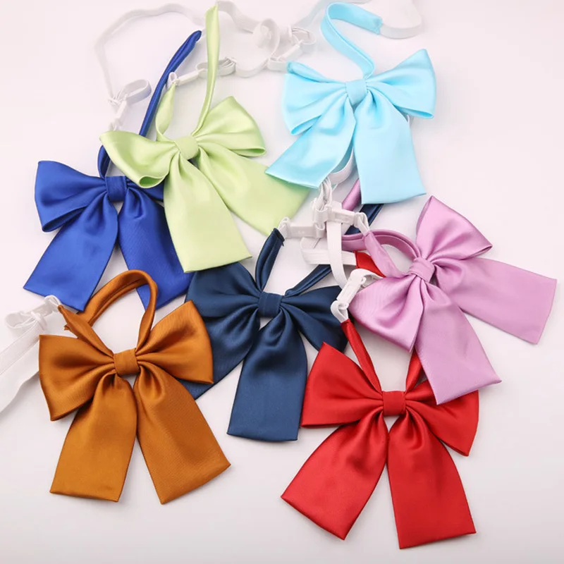 Женский галстук бабочка Jk однотонная японская форма рубашка корсаж платок