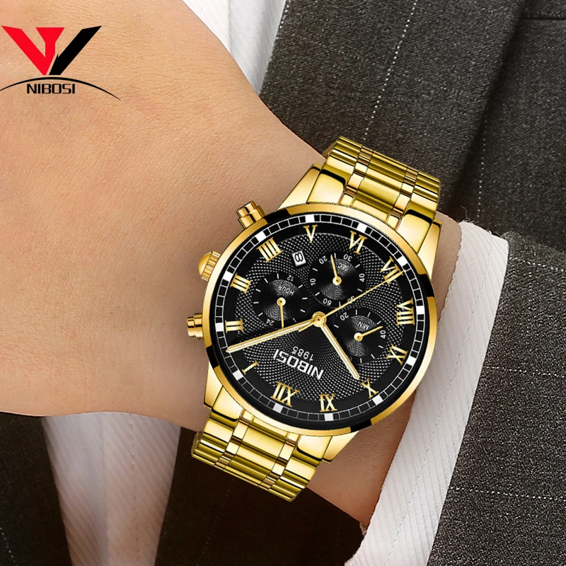 NIBOSI 2019 New Men's Watch Top Brand Luxury Waterproof Quartz Sports Fashion Casual Business Relogio Masculin | Наручные часы