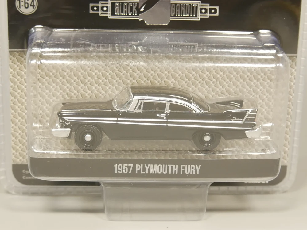Модель автомобиля greendit Light 1:64 Black Bandit 1957 Plymouth Fury|Наземный транспорт| |