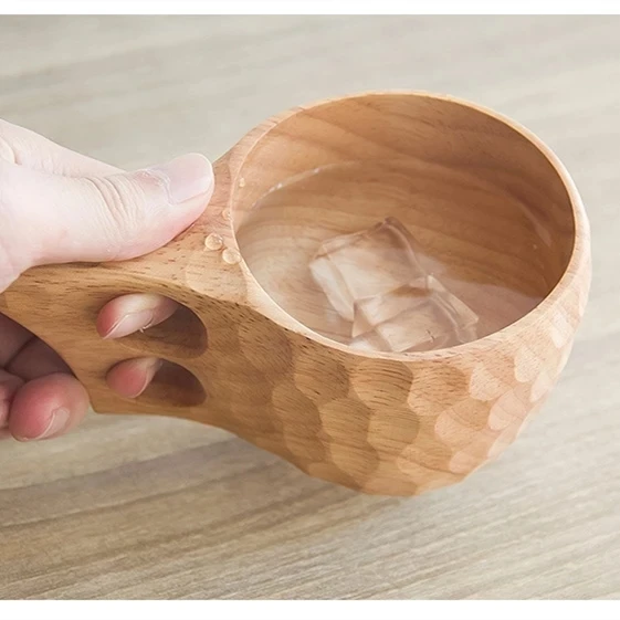 

Coffee Cup Natural Jujube Wood Tea Cup With Hand Grip Milk Travel Wine Beer Cups For Home Bar Kitchen Gadgets