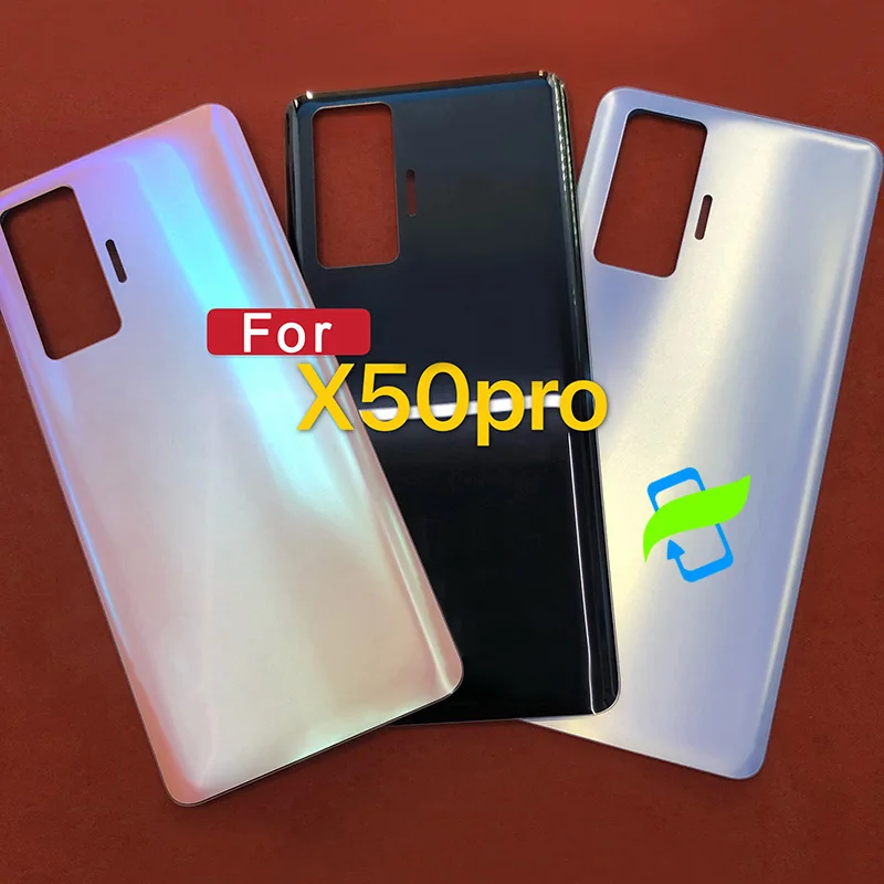 Задняя стеклянная крышка аккумулятора X50 Pro для VIVO X 50 3D стеклянный чехол задняя |