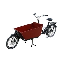 3 wheels pedal electric dutch adult tricycle cargo bike family bicycle kids scooter street vending cart for sale customizable