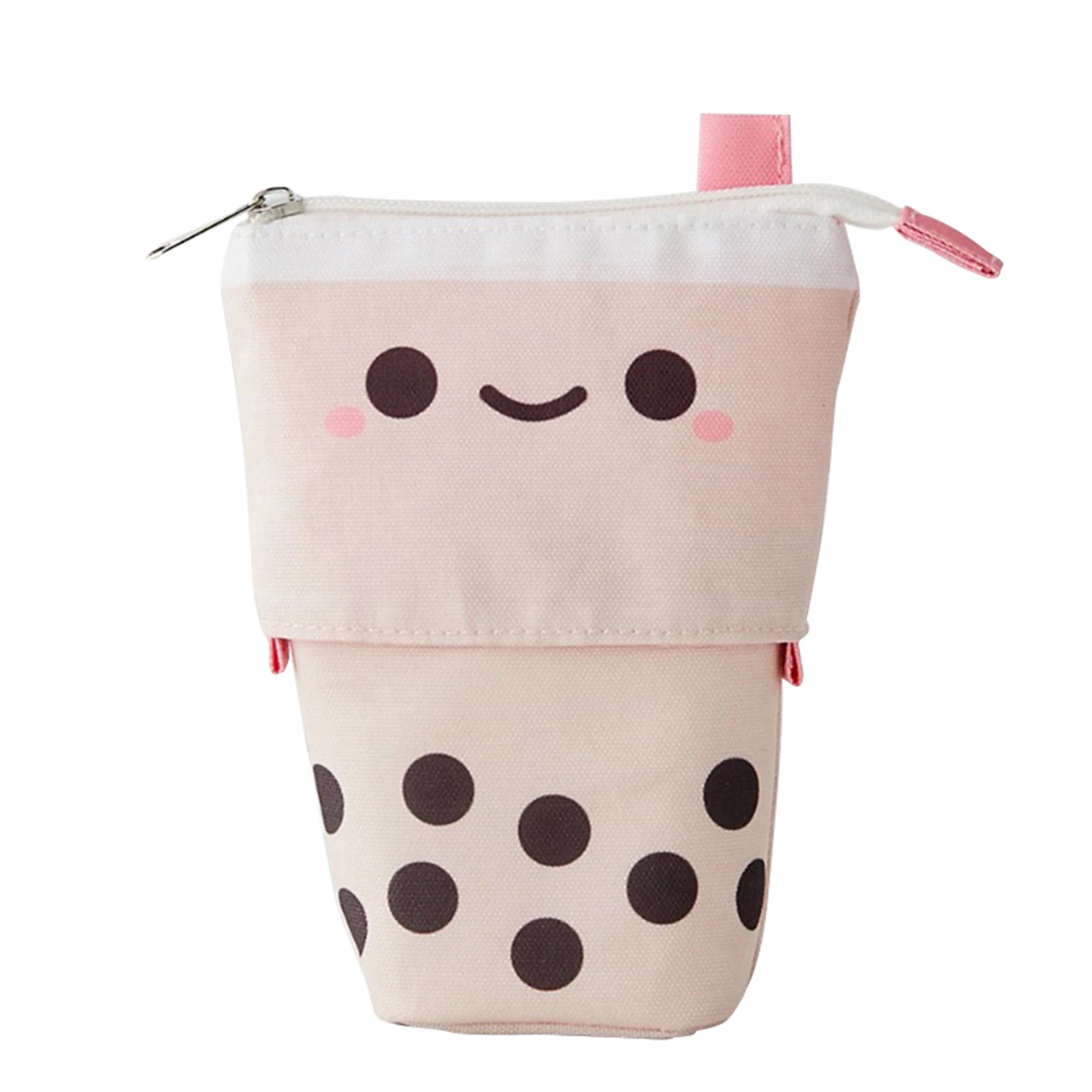 

Lovely Creatives Pearl Milks Tea Shape Pencil Case Girl Powder Cosmetic Bag for Women Girl P7Ding