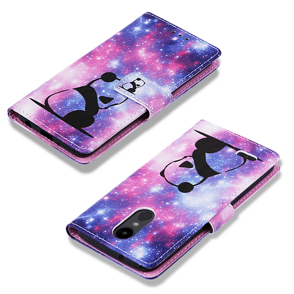Чехол для LG Aristo 2 Capa Tiger Panda с откидной крышкой и отделением карт чехол Stylo 4 Q Stylus Plus
