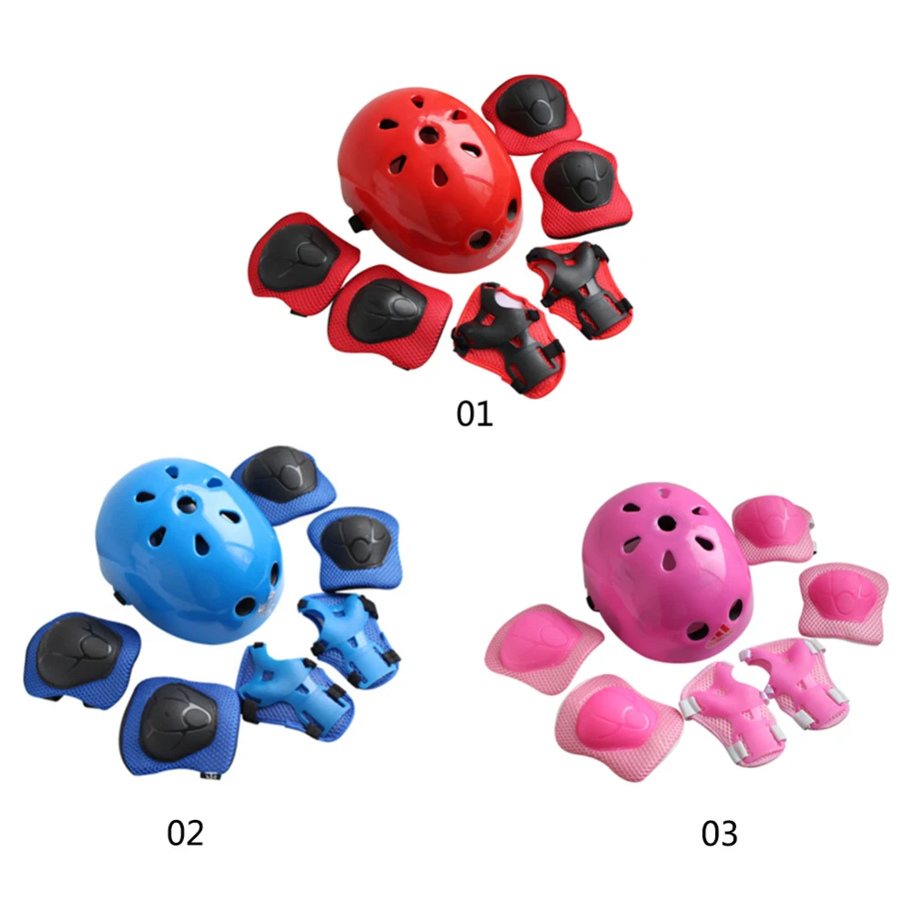 Детский защитный шлем передач для катания на коньках комплект из 7 предметов