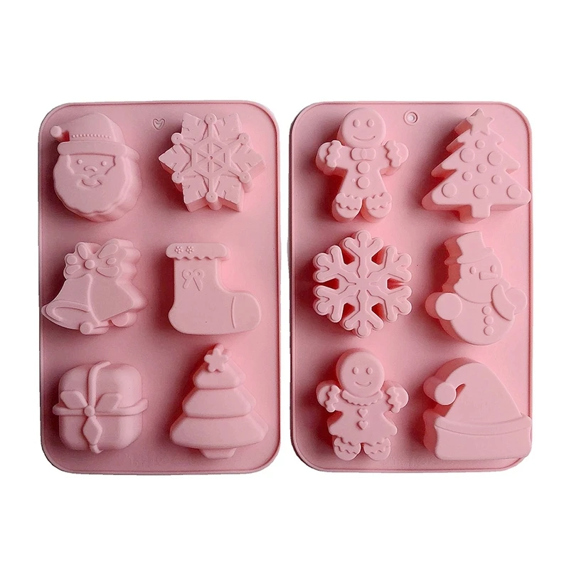 

Christmas Chocolate Cake Silicone Molds Pastry Bakery Cookie Baking Mold Kitchen Supplies Decoration Design Bakeware Accessories