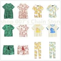 2020 new mr spring and summer horse series dress t shirt trousers kids clothes set kids clothing for girls