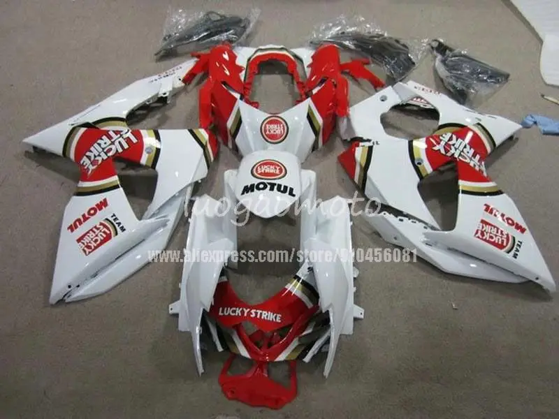 

New Injection Mold ABS Fairing For white red SUZUKI GSXR1000 K9 09-16 2009 2010 2011 2012 2013 2014 2015 2016 bodywork