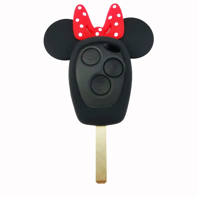 Silicone Car Key Cover Case Bowknot Set Protector Keychain Interior Decoration For Smart 451 453 fortwo Accessories | Автомобили и