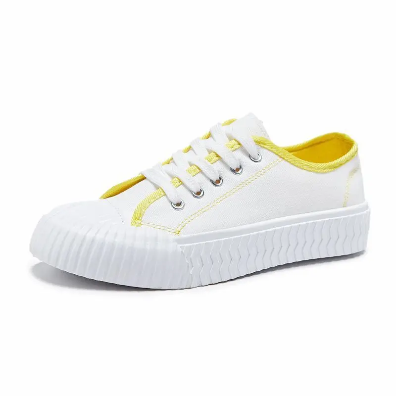 Лето 2020 модные новые женские кроссовки вулканизированные дикие парусиновые