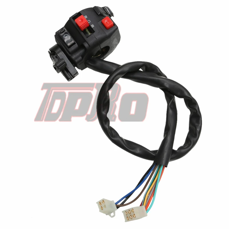 TDPRO ATV 9 Pin Start Kill светильник дроссель рычаг Левый переключатель света кнопка