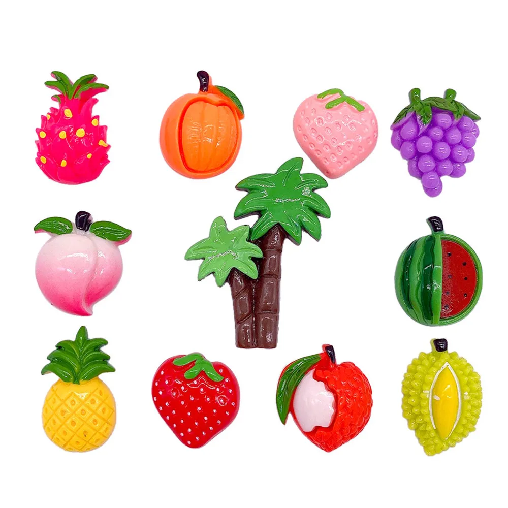11 шт. поставки слаймов набор фруктов Украшения наполнитель для DIY изготовления