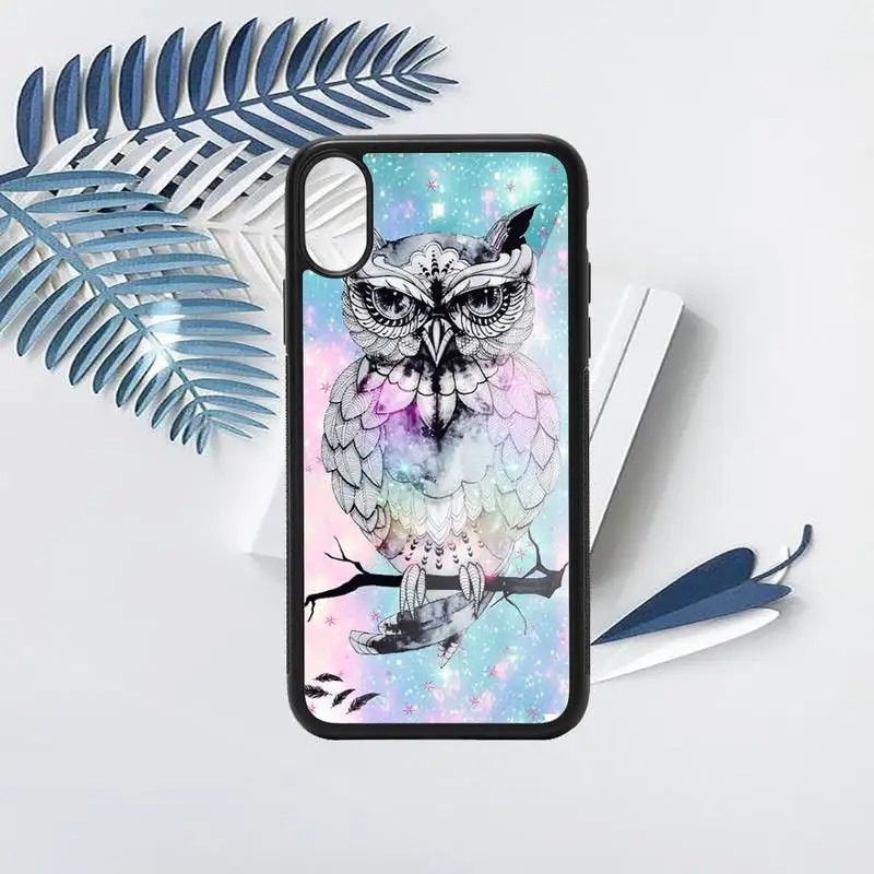 

painting owl animal pattern Phone Case PC for iPhone 11 12 pro XS MAX 8 7 6 6S Plus X 5S SE 2020 XR
