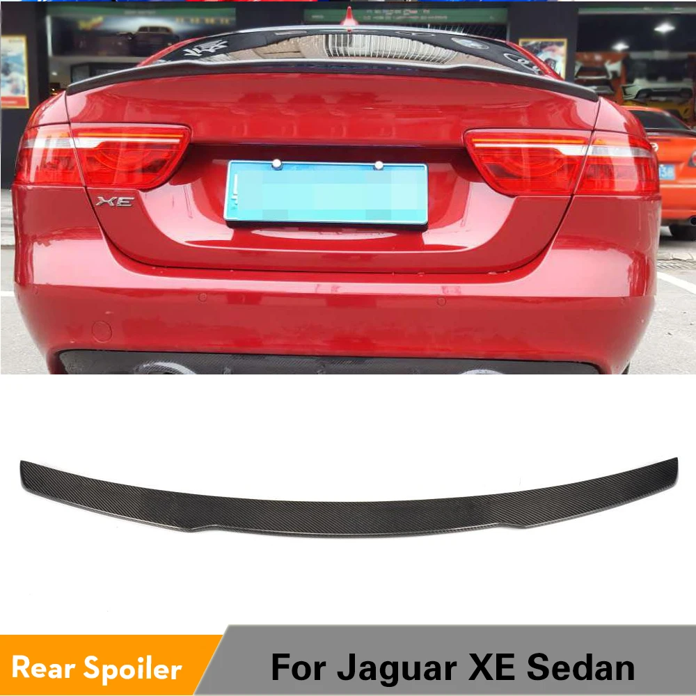 Углеродного волокна/FRP задний багажник спойлер багажника для Jaguar XE седан 4