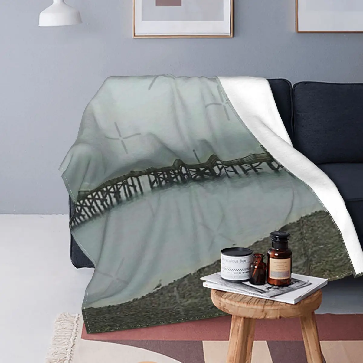 

Foggy-Manta de invierno morina-allyn, colcha, edredones a cuadros para cama, manta para bebé, alfombra de oración Islámica