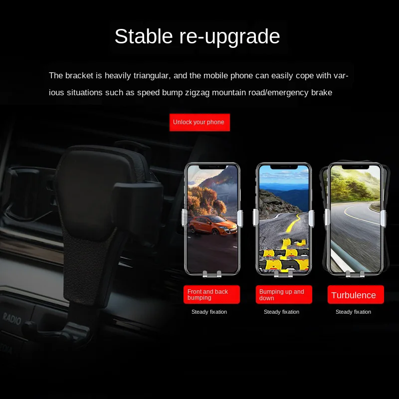 

Car Decoration Accessories Car Gadget Car Gadget Car Phone Holder Automotive Tools Leather Gravity Air Outlet Phone Holder