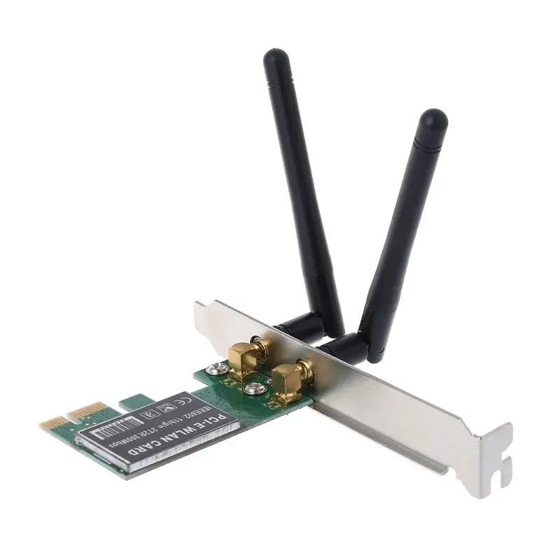 PCI-E 300 Мбит/с беспроводная сетевая карта PCI Express WiFi WLAN карта адаптер с антеннами для ПК Компьютерные аксессуары
