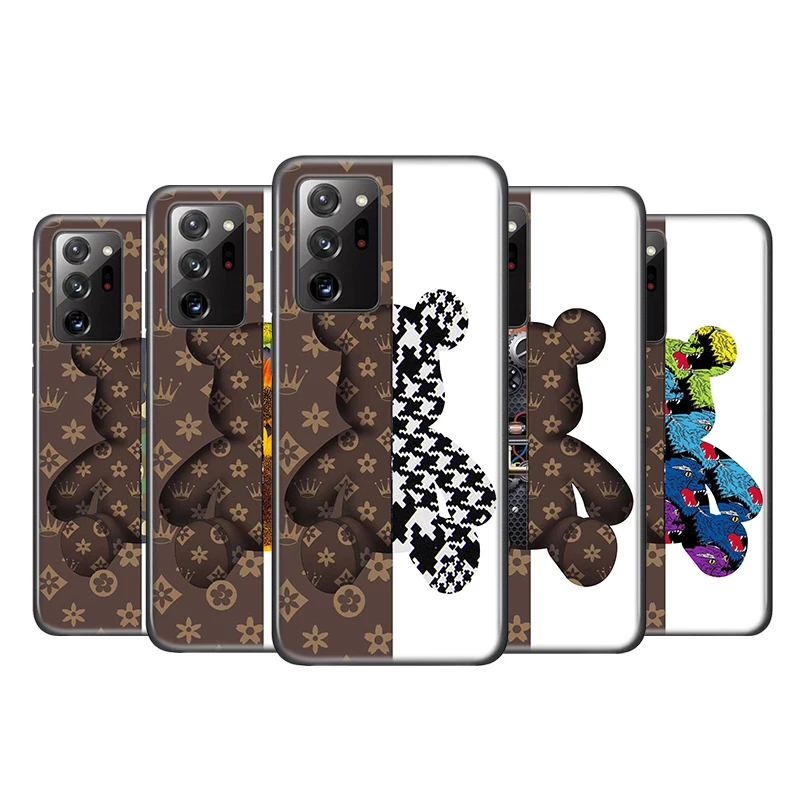 

Cartoon Bear For Samsung Galaxy A91 A81 A71 A51 5G UW A41 A31 A21S A21 A11 A03 A01 Core Black TPU Phone Case Capa