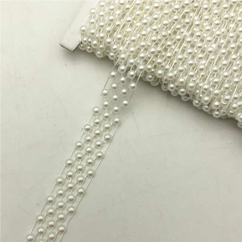 Дешевая винтажная вышитая жемчужина 10 ярдов в партии Лента из бисера с кружевной