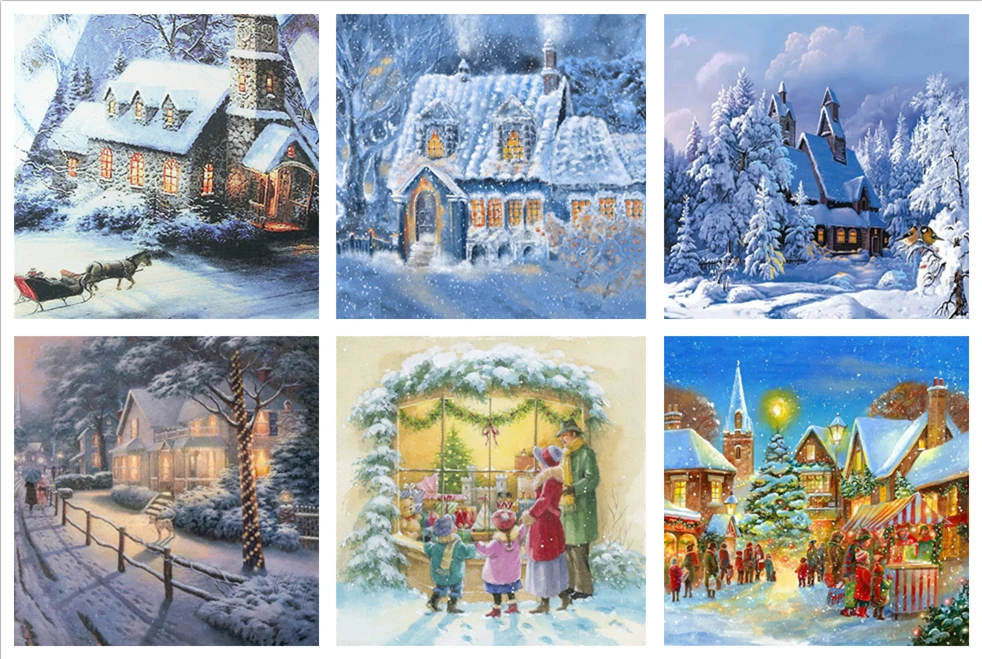 

Алмазная мозаика 5D «сделай сам», полностью круглая вышивка стразы, украшение для рукоделия, подарок, вышивка Санта-Клаусом