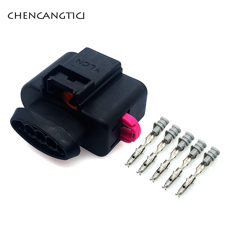 1 компл. 5 pin/way автомобильный VAG расходомер воздуха провода разъем для Volkswagen Passat Golf Jetta Touareg Audi A3 A4 A6 A8 Q7 TT - Цвет: Follow me