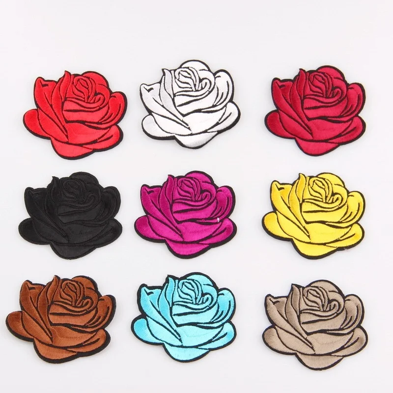 5Pcs New Roses Decals Iron Cloth Patch Decoration Flowers Clothing Accessories | Дом и сад