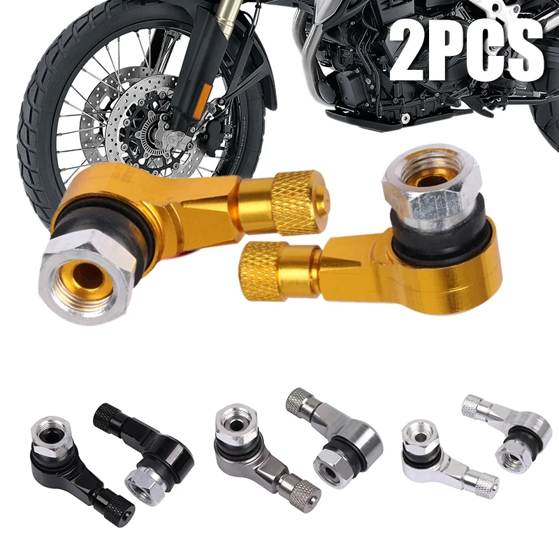 2 шт. бескамерные штоки клапана из алюминиевого сплава под углом 90 градусов |